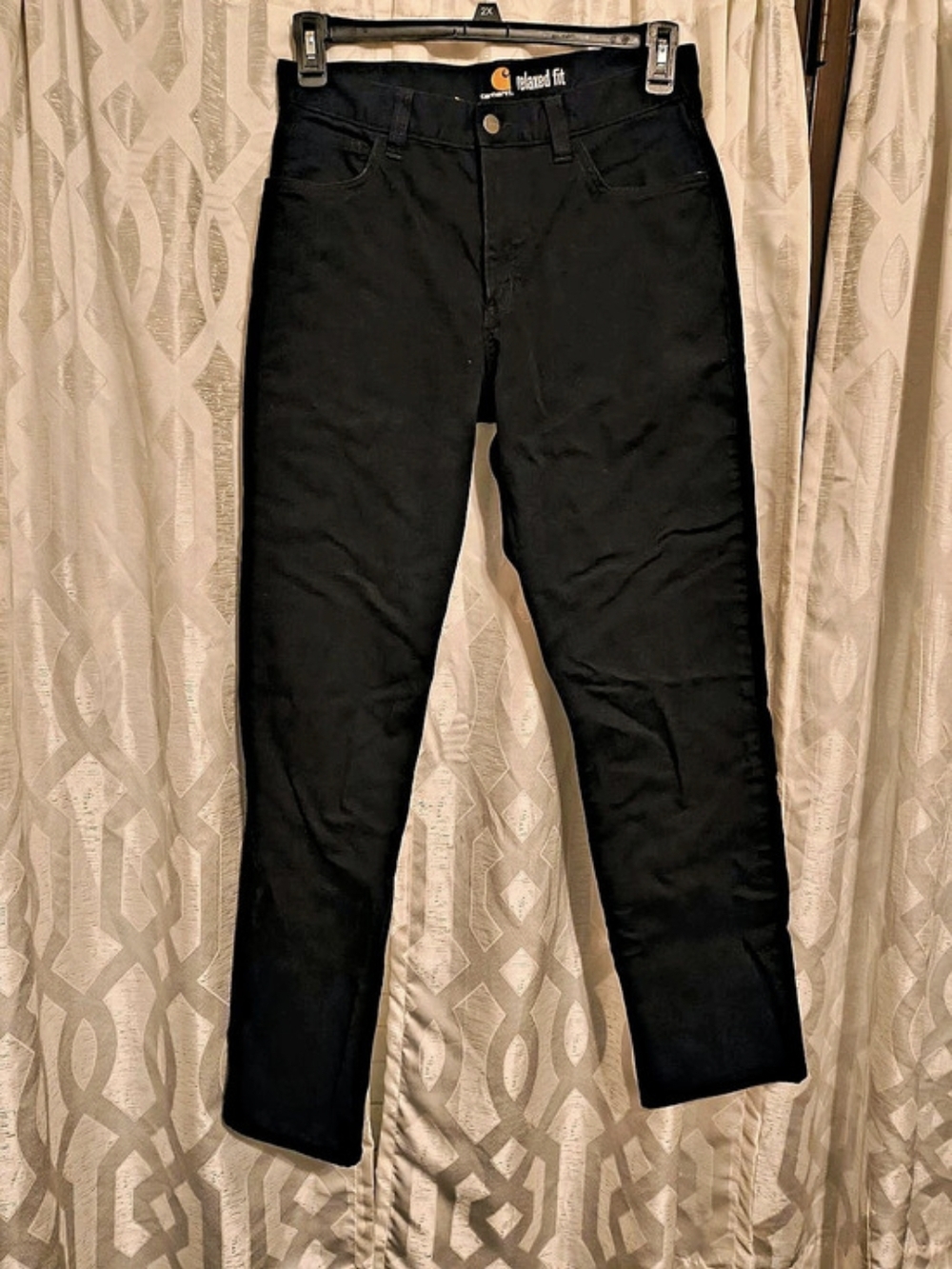 Carhartt Relaxed Fit Black Cargo Pants Waist 32x34